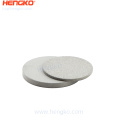 Filtro de disco de polvo sinterizado poroso de acero inoxidable para la separación y el sistema de la industria